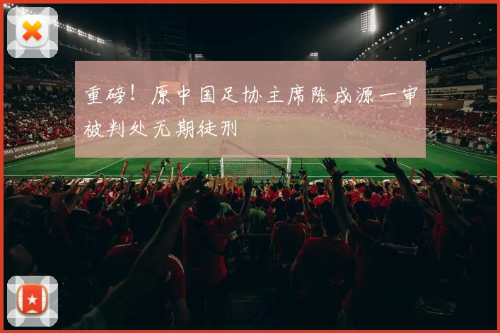 重磅！原中国足协主席陈戌源一审被判处无期徒刑