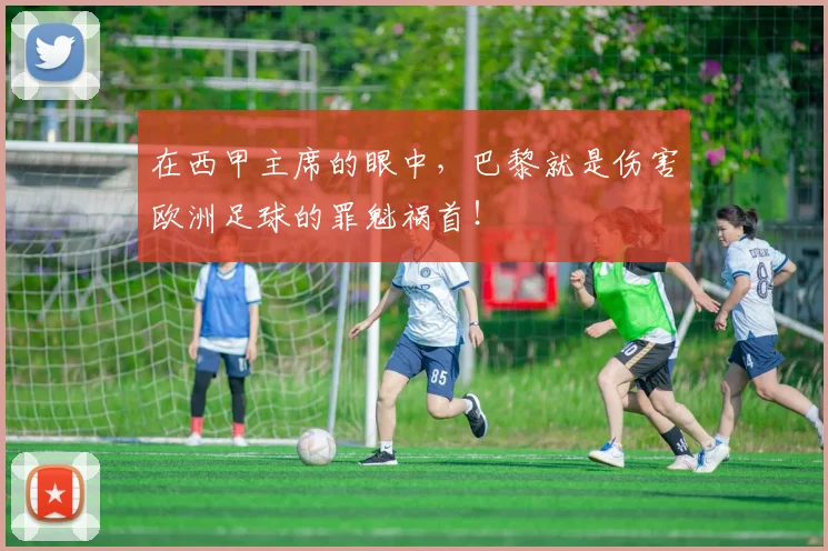 在西甲主席的眼中，巴黎就是伤害欧洲足球的罪魁祸首！